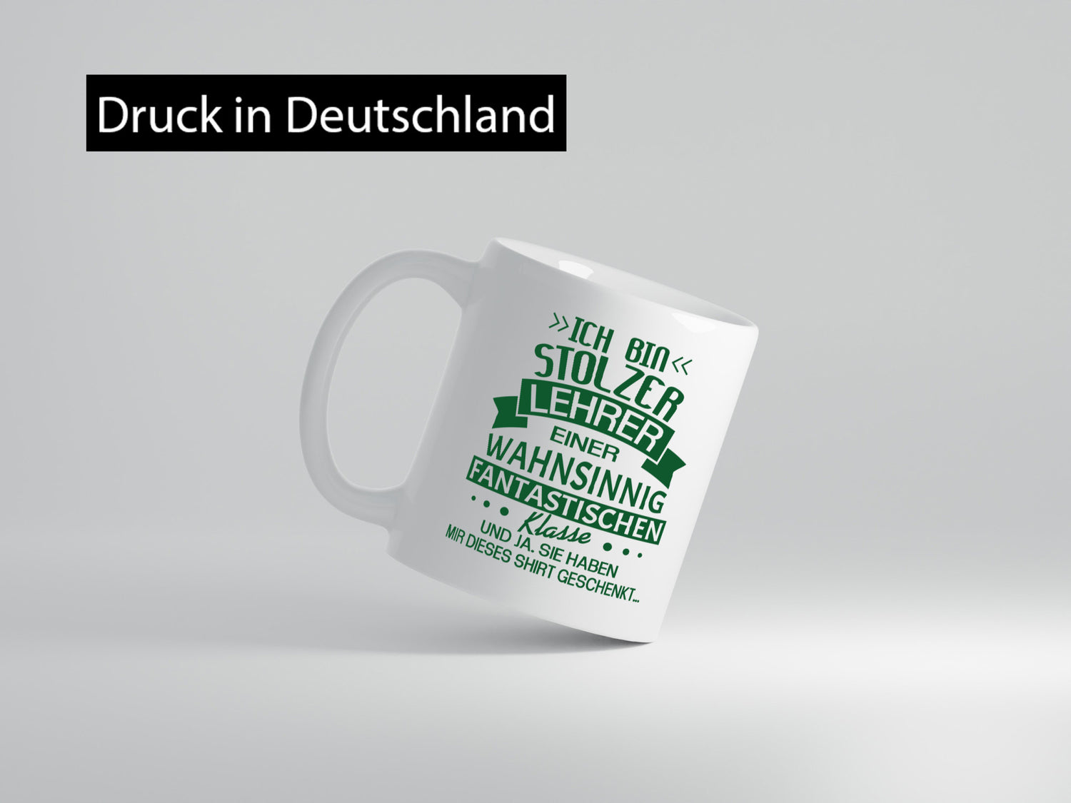 Stolzer Lehrer einer fantastischen Klasse | Pünktchen Humor Geschenkidee Tasse