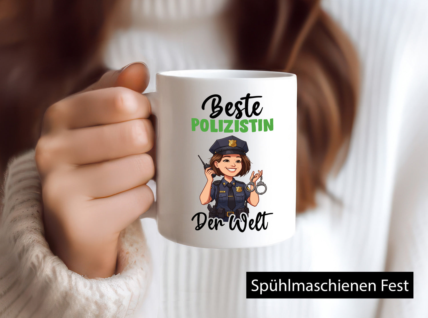 Beste Polizistin | Beruf Polizei v2 Geschenk Arbeit Kollegen Büro lustiger