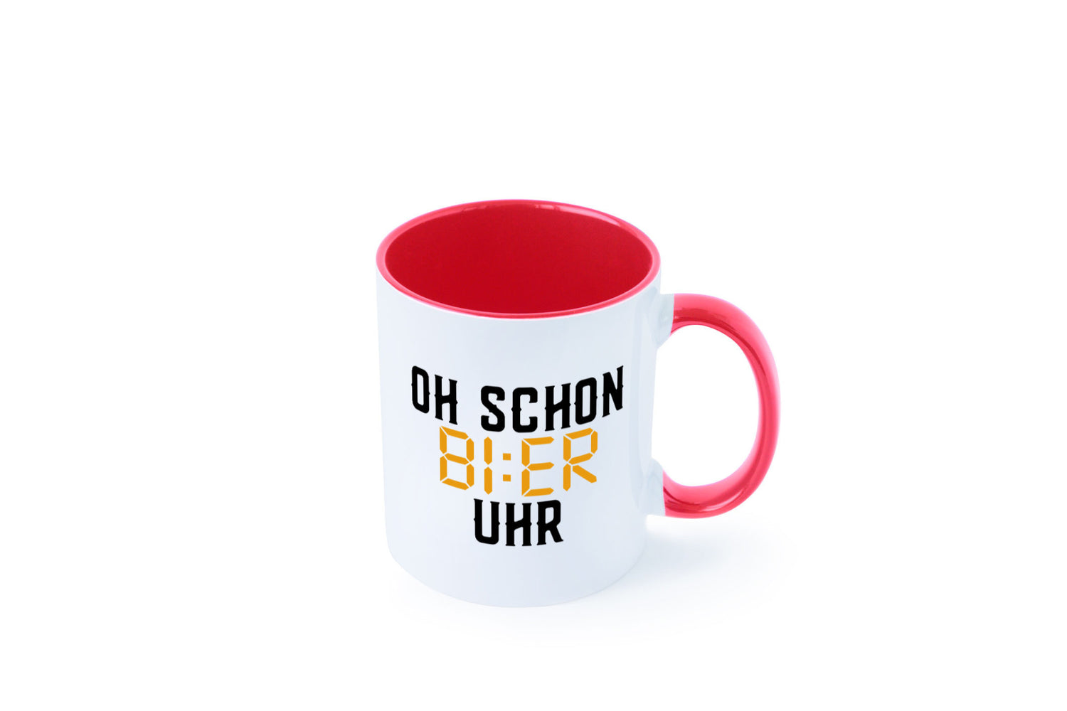 Oh schon Bier Uhr | Biertrinker Party Feiern Pils Humor Geschenkidee Tasse