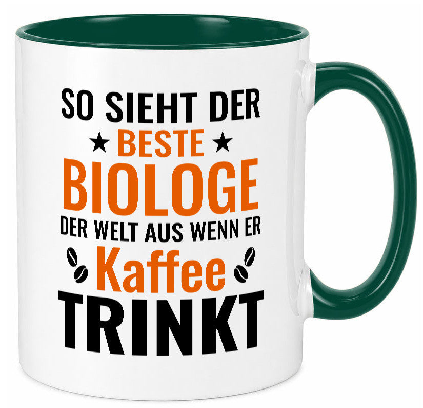 Kaffee trinkt: Biologe | Biologie Naturforscher Geschenk Humor Geschenkidee