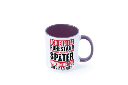 Ich mache alles später oder gar nicht | Rentner Ruhestand Geschenkidee Jubiläum