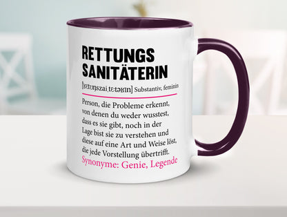 Rettungssanitäterin | Beruf Sanitäter Spruch v2 Humor Arbeit Kollegen Büro