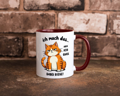 Ich guck dabei Böse | Katze Ironie Geschenk Tierliebhaber Humor lustiger Spruch