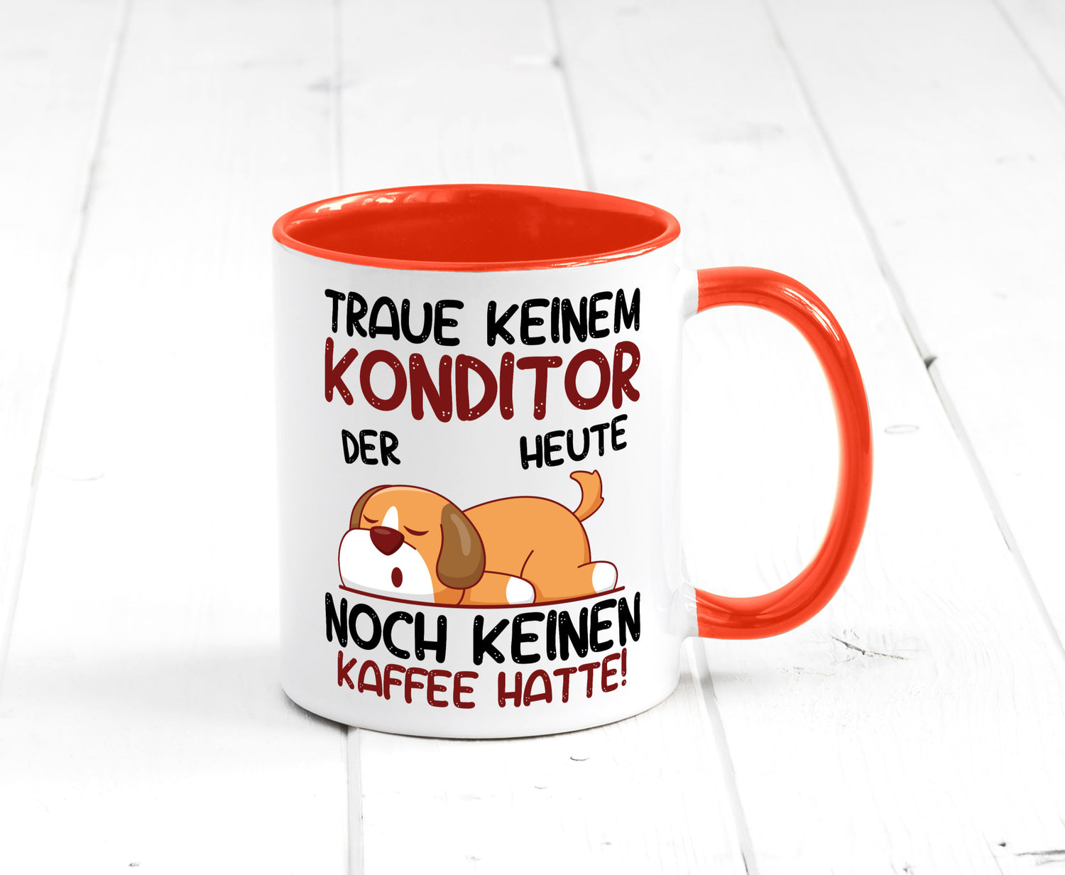 Traue keinem Konditor | Konditorei Humor Geschenkidee Tasse