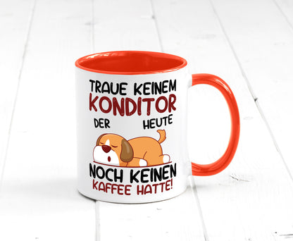 Traue keinem Konditor | Konditorei Humor Geschenkidee Tasse