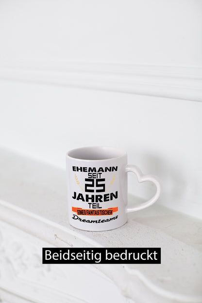 Ehemann seit 25 Jahren | Fantastische Familie Dreamteam Humor Geschenkidee Tasse