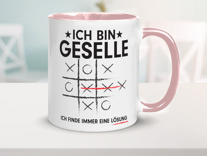 Löse Probleme: Geselle | Handwerker Humor Geschenkidee Tasse