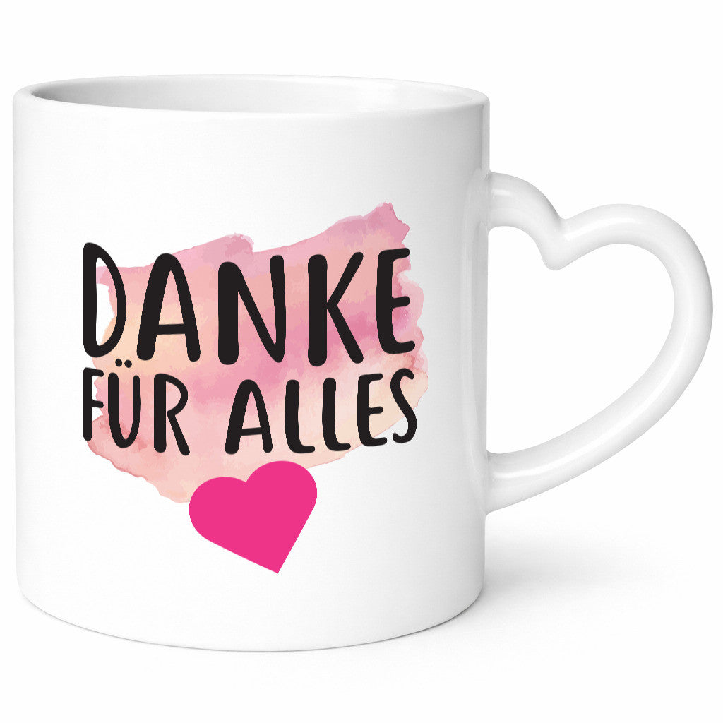Danke für Alles | Dankeschön Tasse Mama Kollegin Geschenkidee Familie Humor