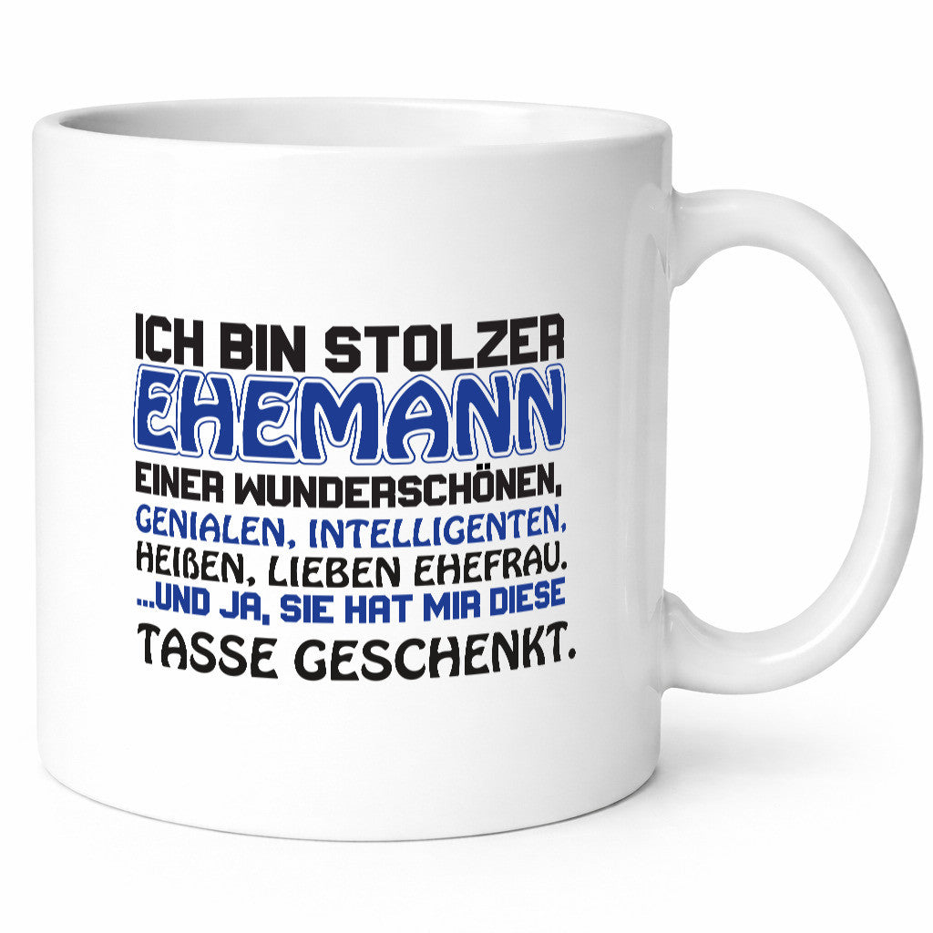 Stolzer Ehemann | Ehe Spruchtasse Ehefrau Humor Geschenk Geschenkidee lustiger