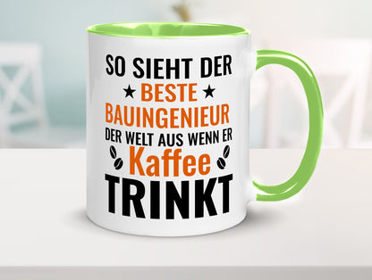 Kaffee trinkt: Bauingenieur | Ingenieur Geschenkidee Humor Tasse