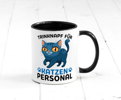 Katzen Personal | Katzenbesitzer Tasse Katze Humor vl2 Tierliebhaber