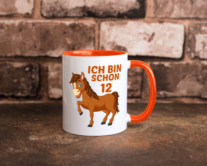 12. Geburtstag | Ich bin schon 12 Pferde Pony Geschenkidee Humor Tasse