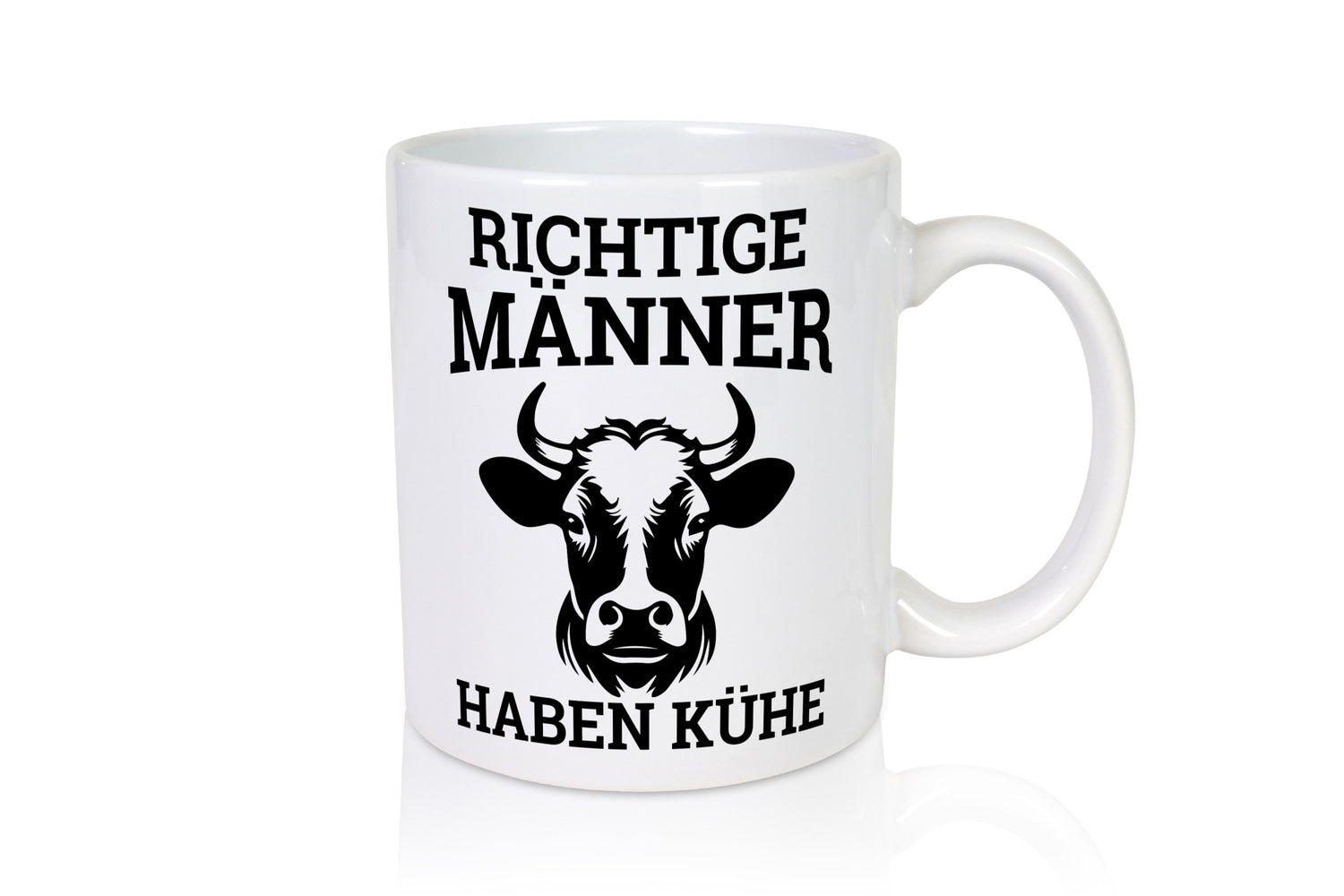Richtige Männer haben Kühe | Bauernhof Rindvieh Humor Geschenkidee Tasse