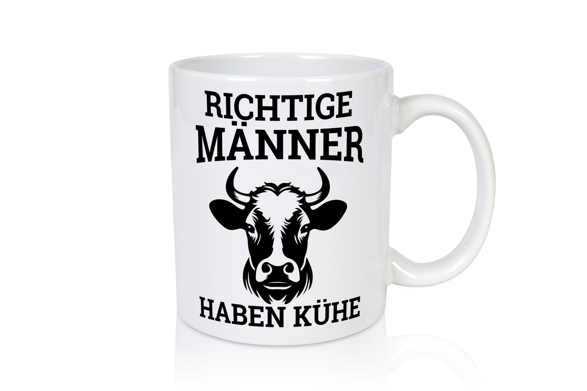 Richtige Männer haben Kühe | Bauernhof Rindvieh Humor Geschenkidee Tasse