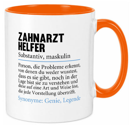 Zahnarzthelfer | Spruch Humor Zahnmedizin Geschenkidee Tasse