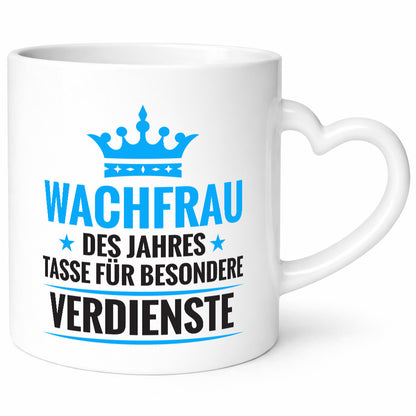 Besonderer Verdienst: Wachfrau | Wachpersonal Nachtwächter Humor Geschenkidee
