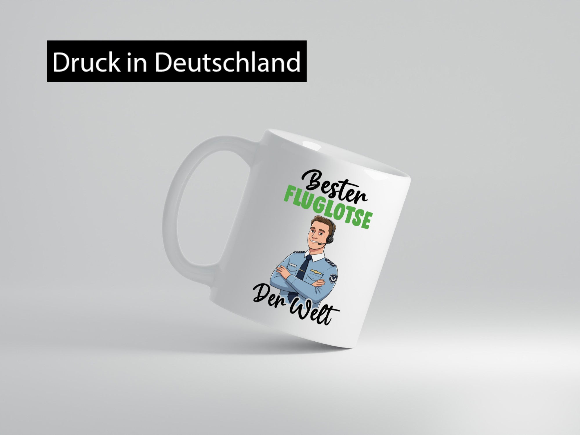 Bester Fluglotse | Flugverkehr Flughafen v2 Geschenkidee Humor Tasse