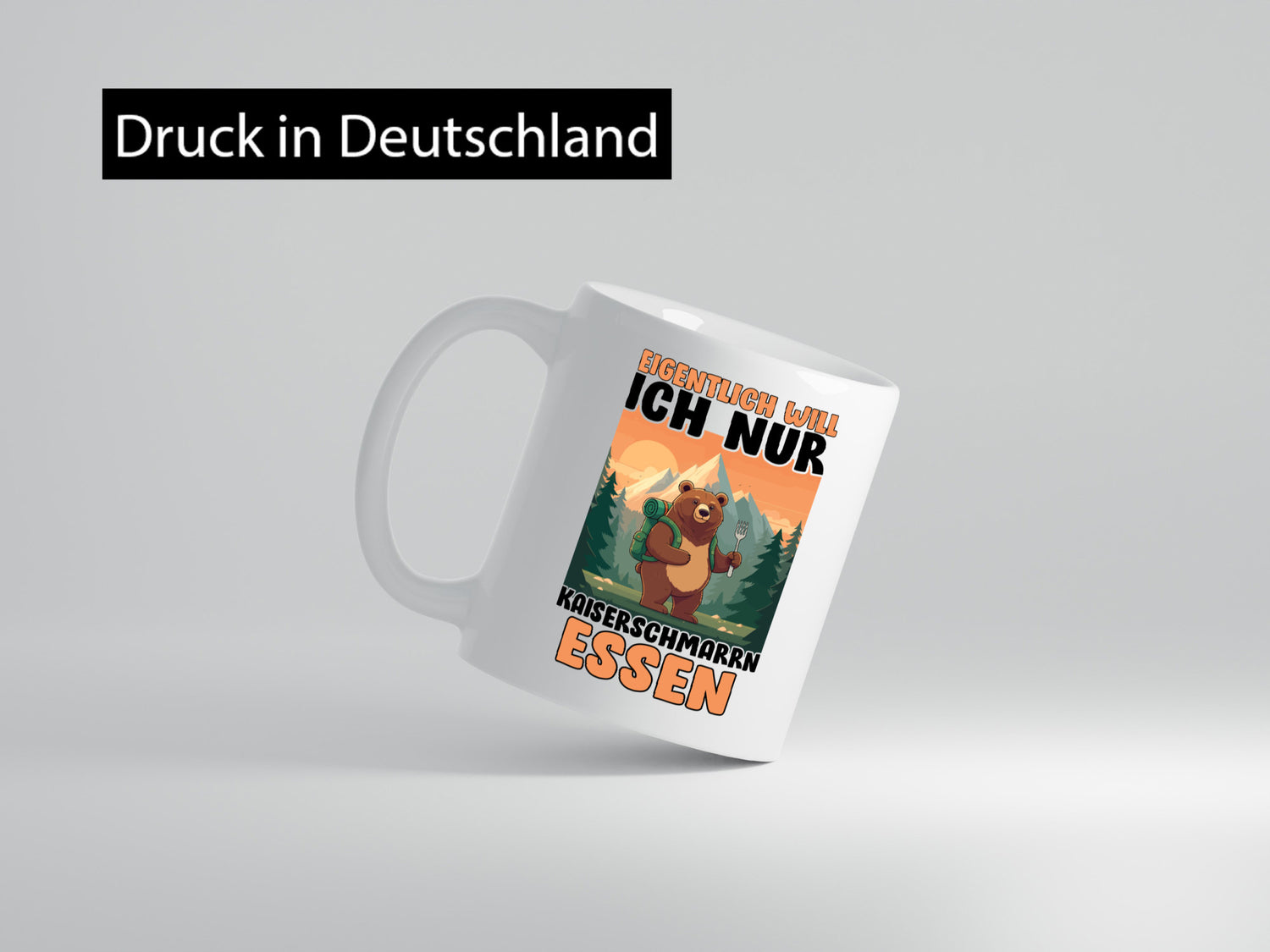 Eigentlich will ich nur Kaiserschmarn essen Humor Geschenkidee Tasse