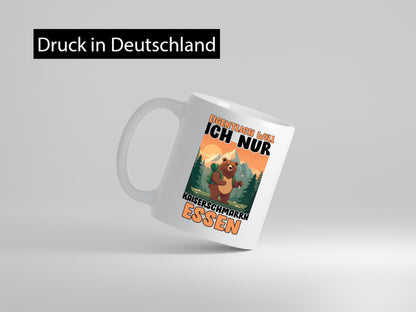 Eigentlich will ich nur Kaiserschmarn essen Humor Geschenkidee Tasse