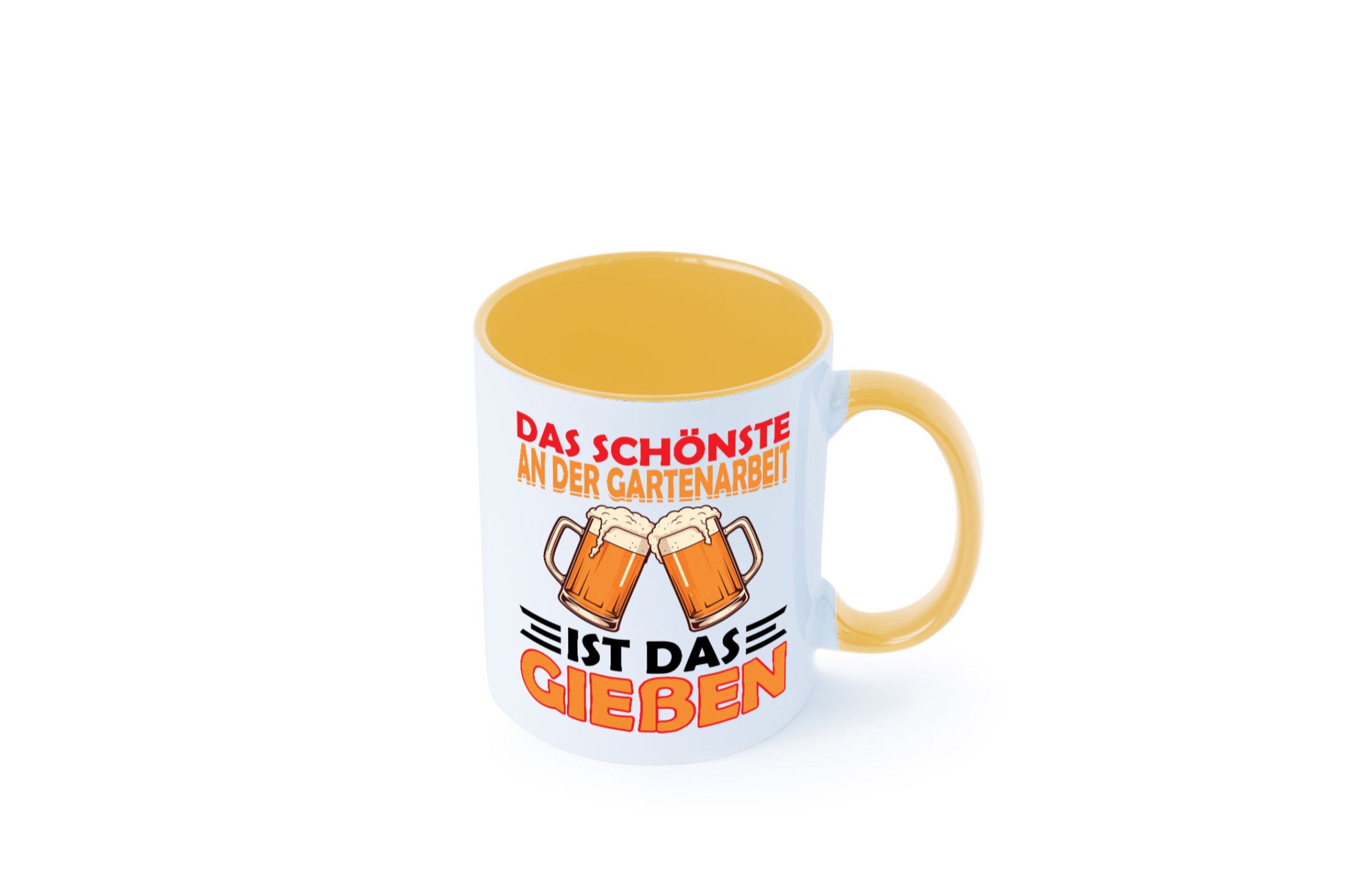 Das schönste an gartenarbeit ist Gießen | Biertrinker Geschenkidee Arbeit