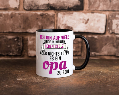 Opa Tasse | Stolzer Großvater Vatertag Enkelkinder Geschenk Familie
