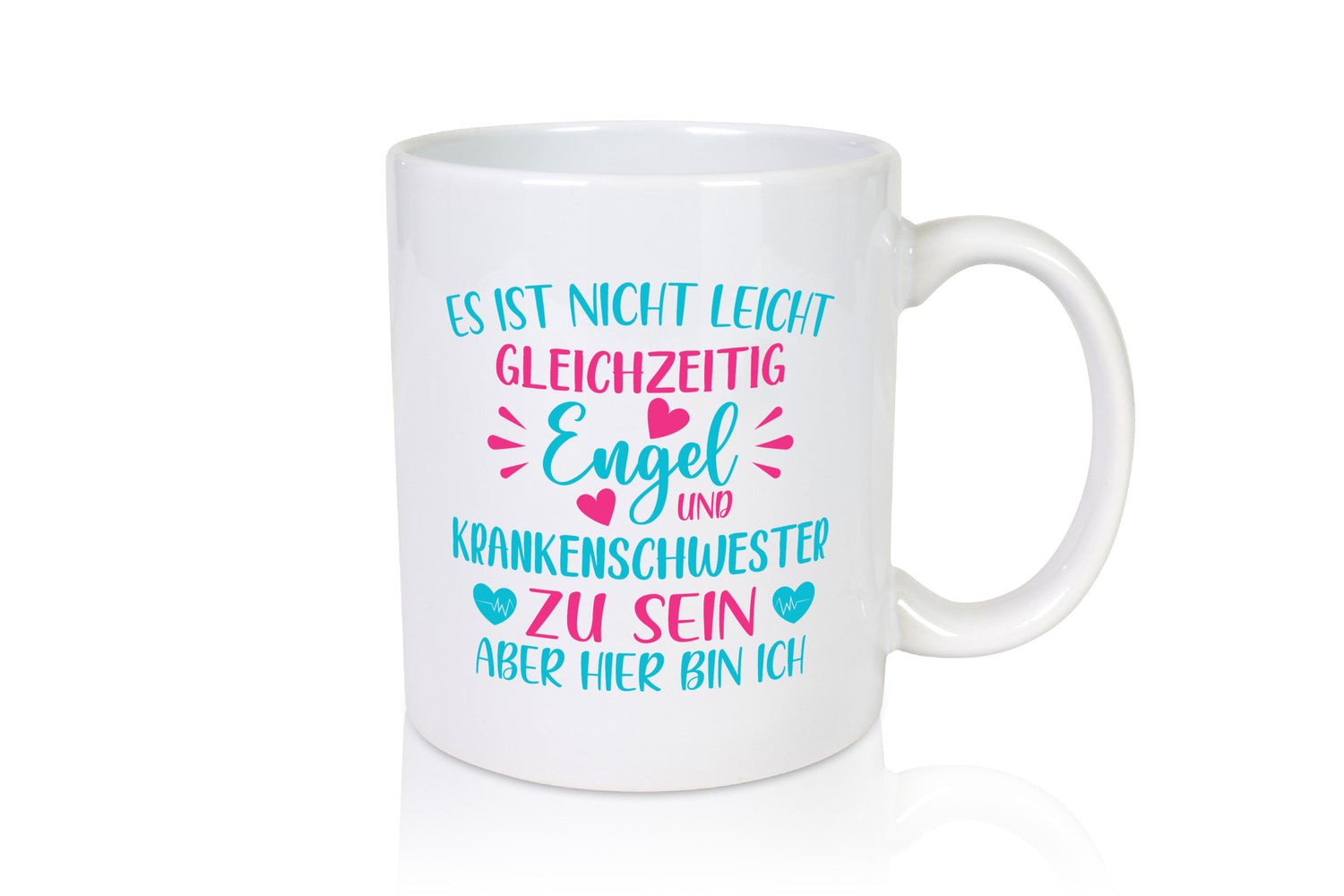 Gleichzeitig Engel und Krankenschwester | Herzschlag Humor Geschenkidee Tasse