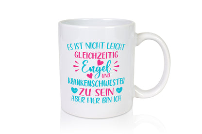 Gleichzeitig Engel und Krankenschwester | Herzschlag Humor Geschenkidee Tasse