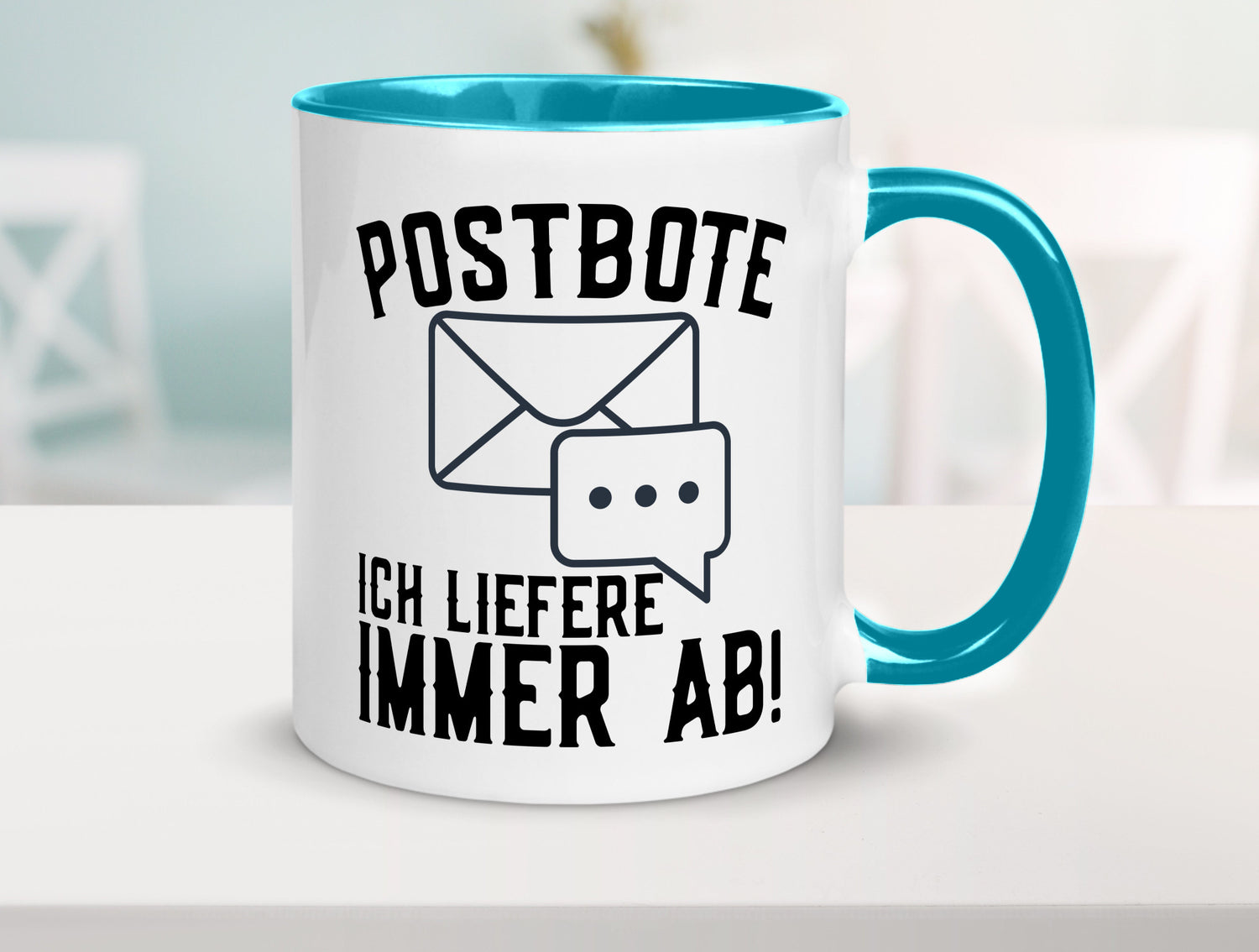 Ich liefere immer ab | Postbote Brief Zusteller Kurier Geschenk Humor