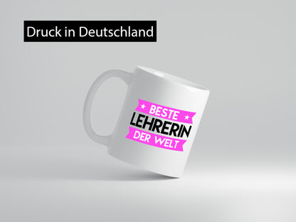 Beste Lehrerin | Schule Beruf Schüler lustiger Spruch Geschenk Arbeit Kollegen