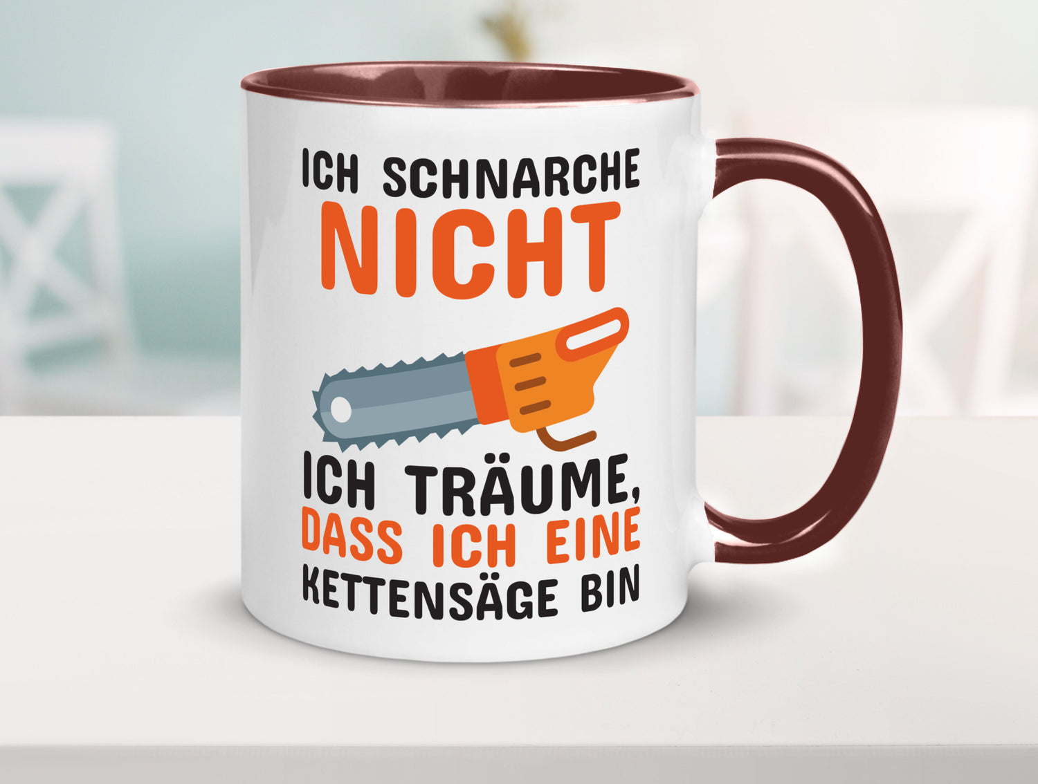 Ich schnarche nicht lustiger Spruch Geschenk Humor Geschenkidee Tasse