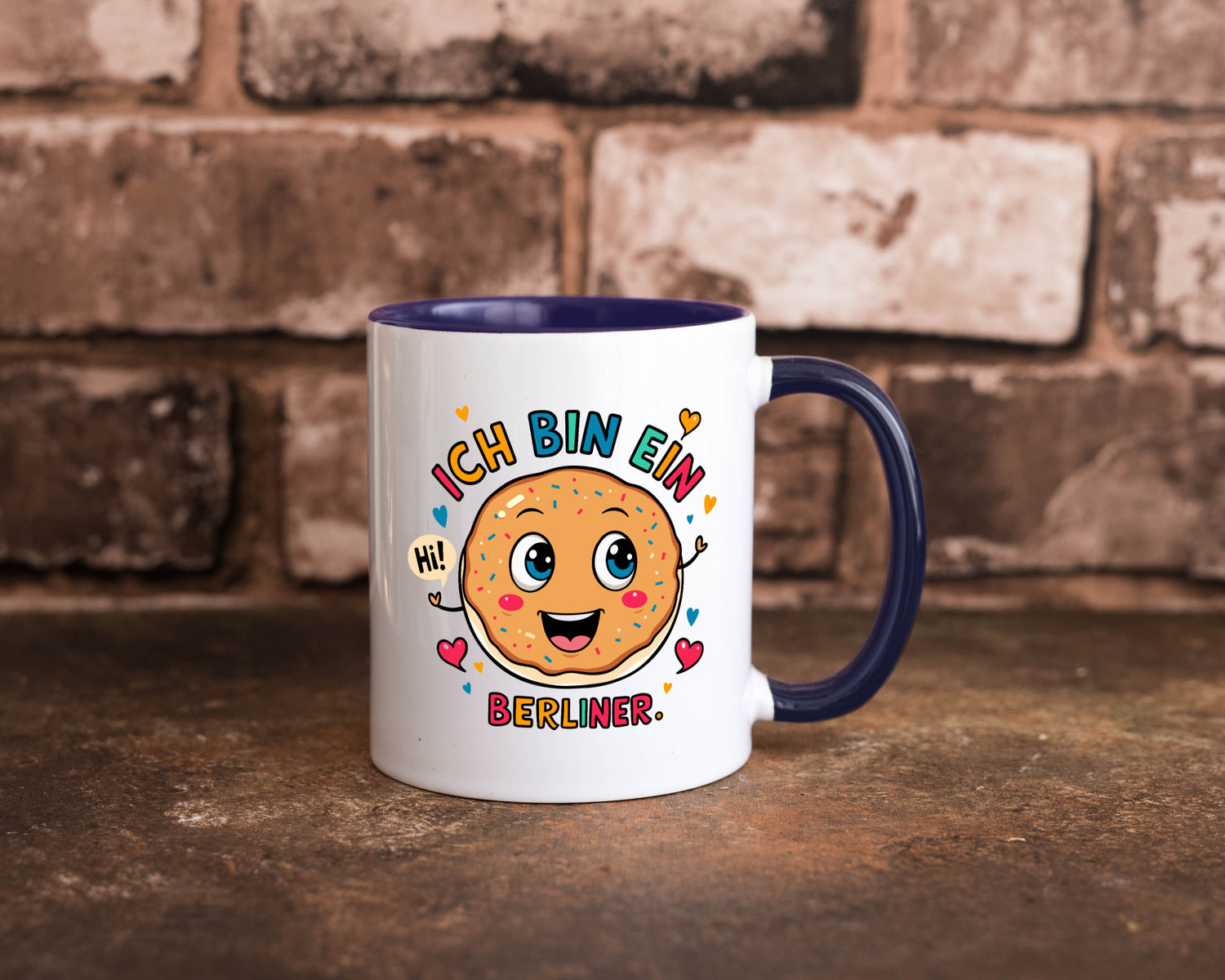 Ich bin ein Berliner | Krapfen Pfannkuchen Humor Geschenkidee Tasse