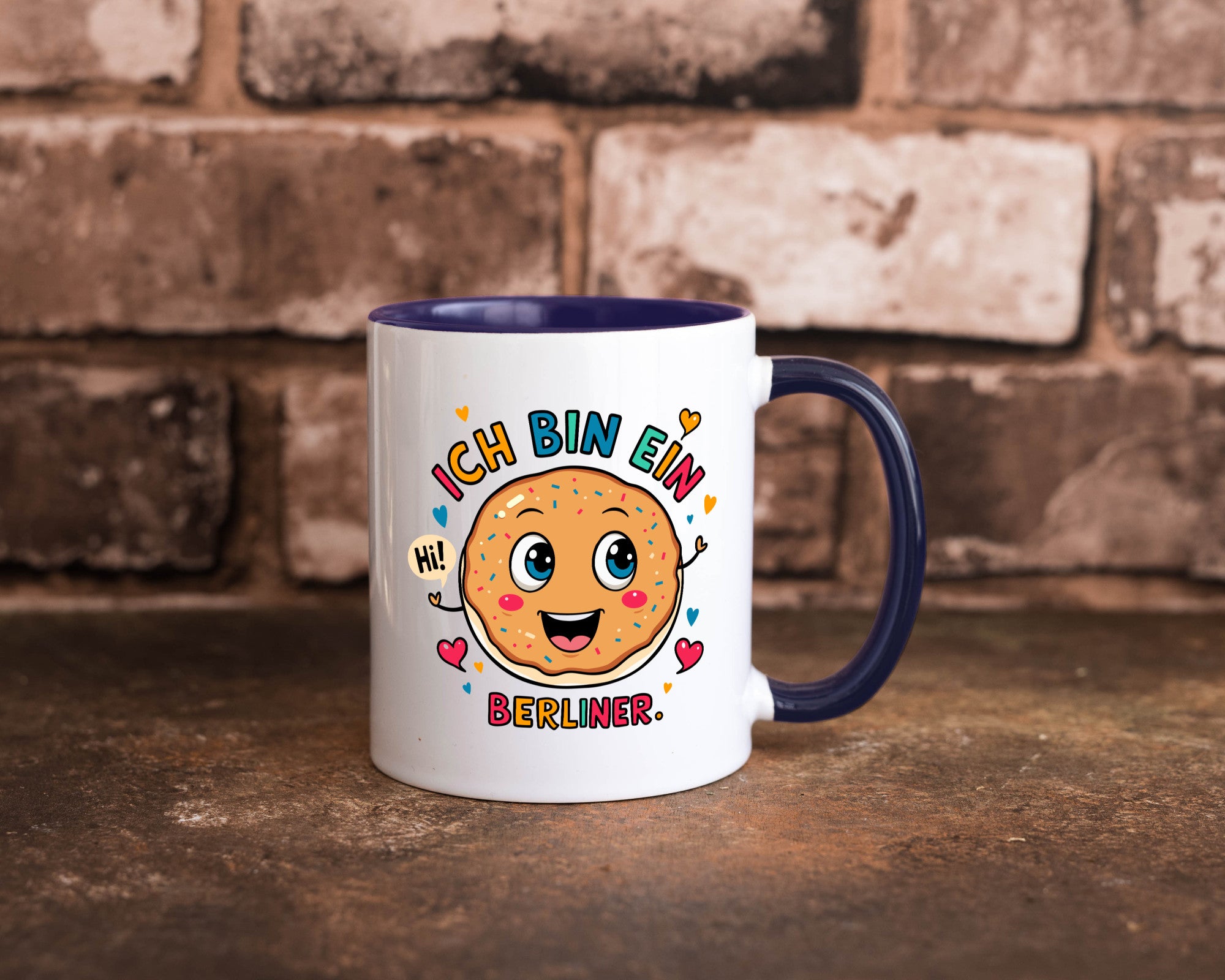 Ich bin ein Berliner | Krapfen Pfannkuchen Humor Geschenkidee Tasse