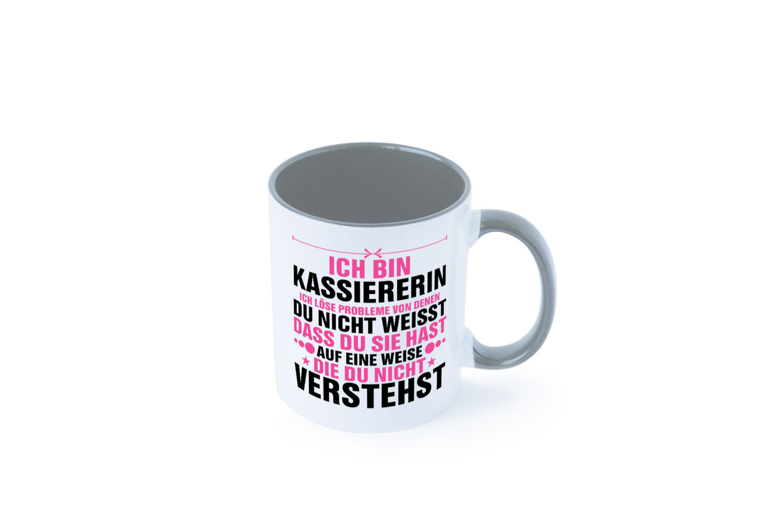 Löse Probleme: Kassiererin v2 lustiger Spruch Geschenk Humor Geschenkidee Tasse