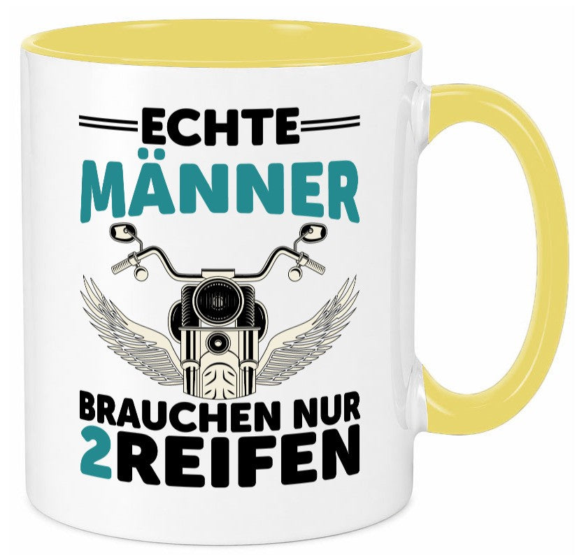 Echte Männer | Motorrad Tasse Motorradfahrer Biker lustiger Spruch Geschenk