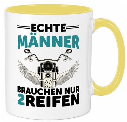 Echte Männer | Motorrad Tasse Motorradfahrer Biker lustiger Spruch Geschenk