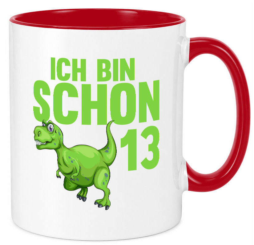 13. Geburtstag | 13 Jahre Dino Dinosaurier Humor Geschenkidee Tasse