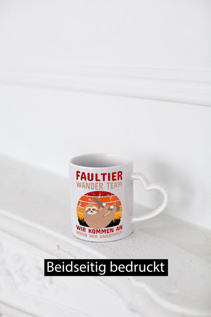 Faultier Tasse | Wander Team Wandern Spruch Berge Geschenk Tierliebhaber Humor