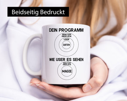 Wie User dein Programm sehen | Programmierer Magie Witz Geschenkidee Humor Tasse