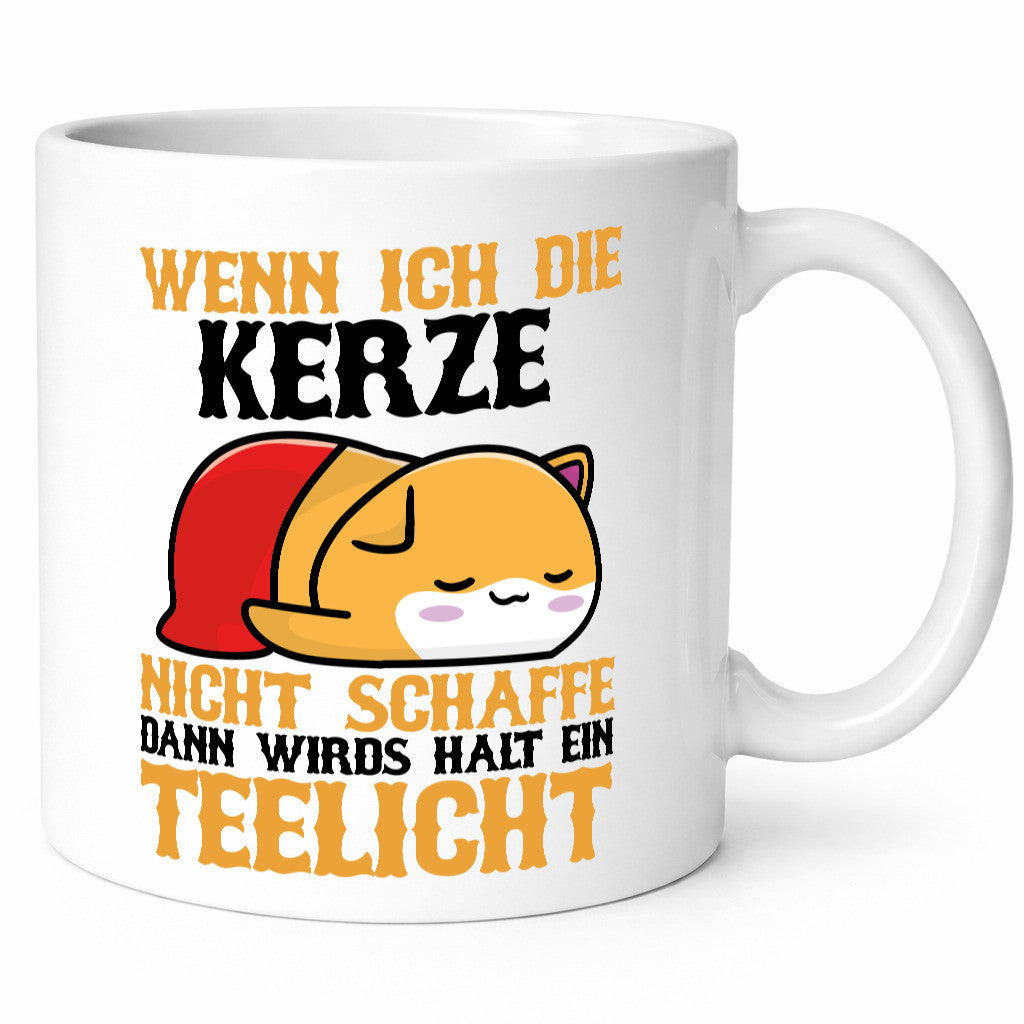 Wenn ich die Kerze nicht Schaffe | Müde Katze Schlafen Geschenkidee