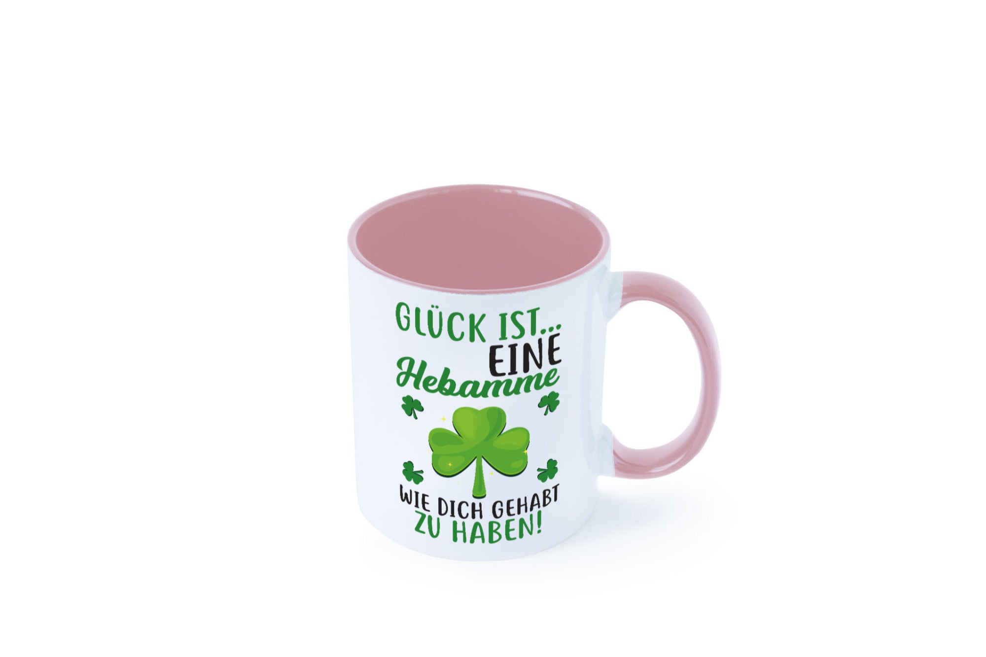 Hebamme Dankeschön | Dankes Tasse Kleeblätter Glück Humor Geschenkidee