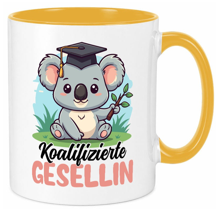 Koalifizierte Gesellin | Handwerkerinnen Geschenkidee Humor Tasse