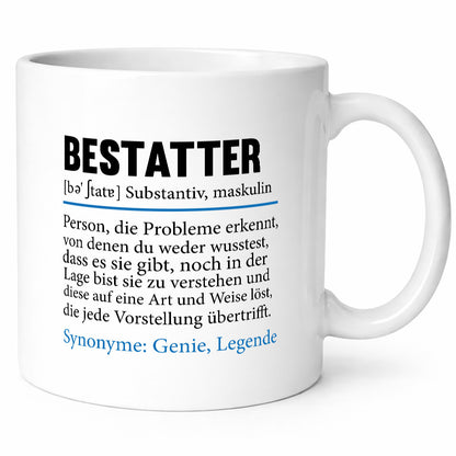 Bestatterspruch | Beruf Bestattung Totengräber Humor Arbeit Kollegen Büro