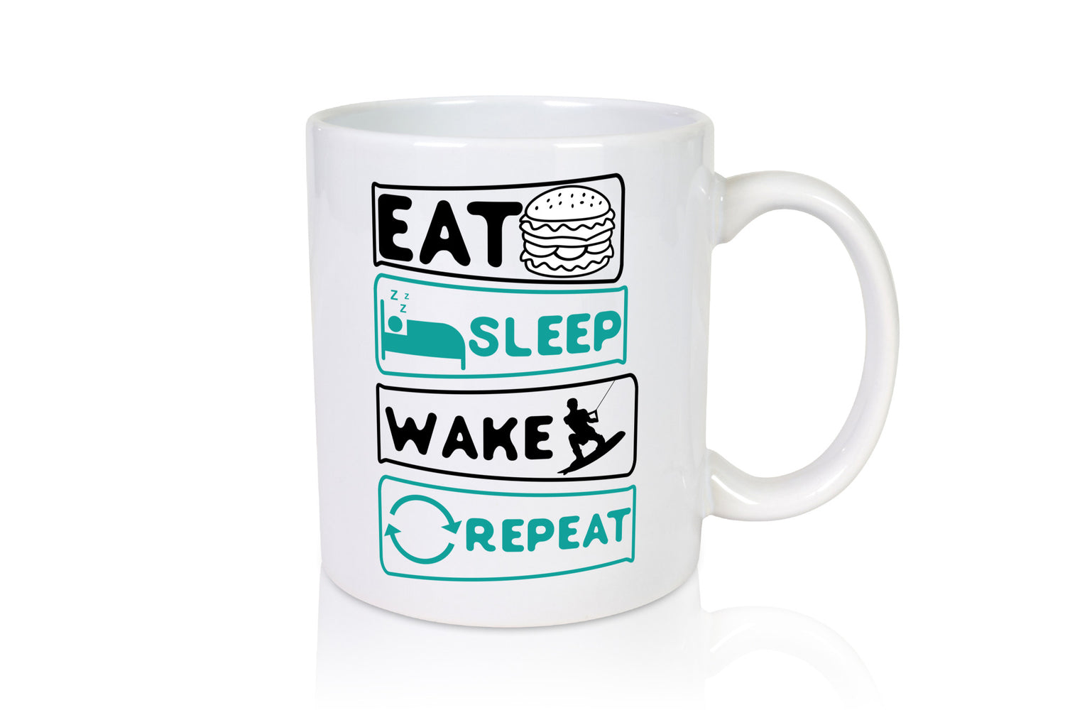 Wakeboarder | Surfer Becher Repeat Humor Geschenkidee Tasse