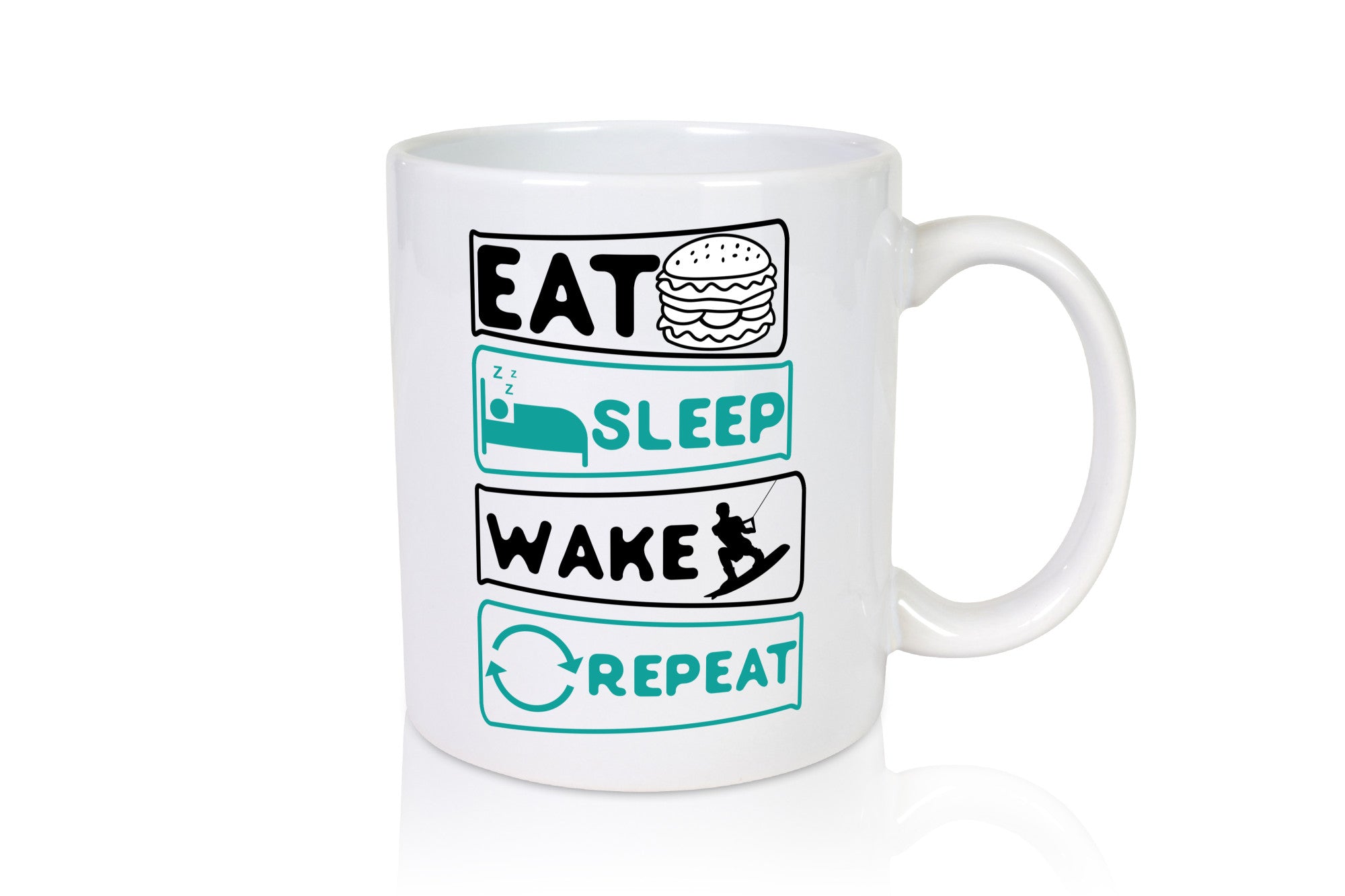 Wakeboarder | Surfer Becher Repeat Humor Geschenkidee Tasse