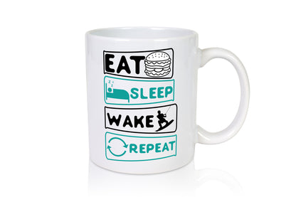 Wakeboarder | Surfer Becher Repeat Humor Geschenkidee Tasse