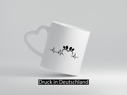 Pfoten Herzschlag | Hundepfoten Hunde Liebe Herz Geschenkidee Tierliebhaber