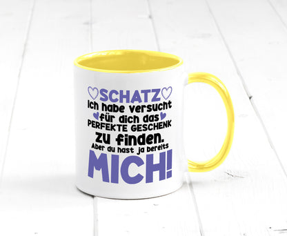 Schatz | Liebe Valentinstag Freund Freundin Herz Geschenkidee Humor Tasse