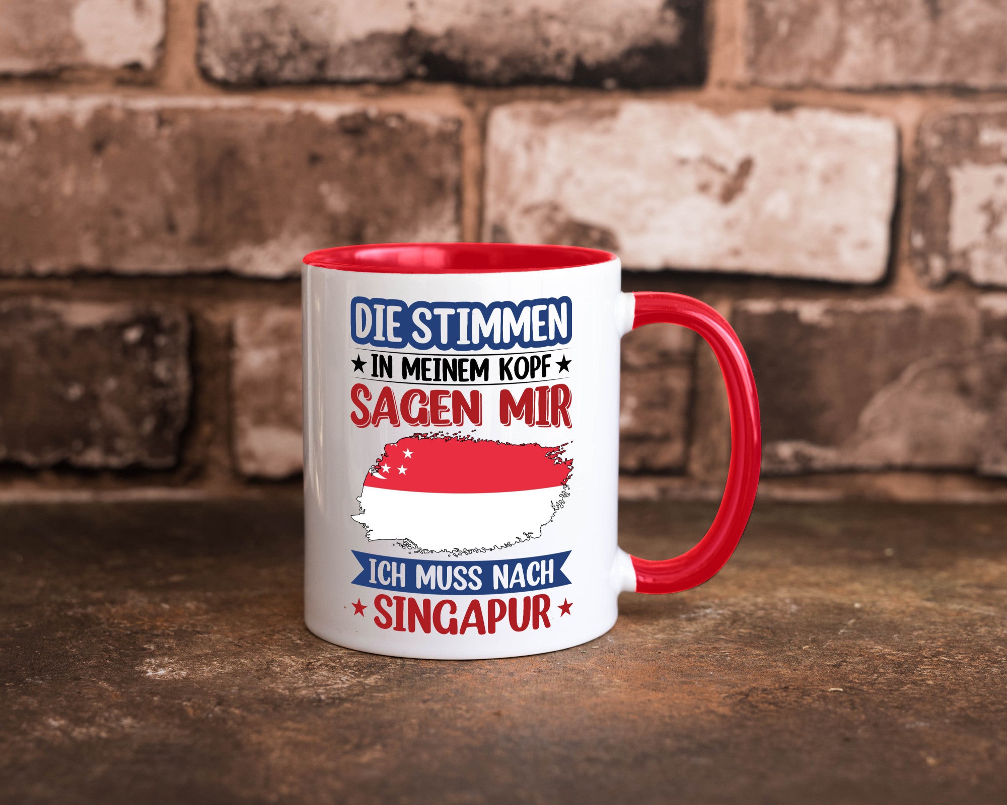Singapur | Urlaub Stimmen in meinem Kopf Traumland v2 lustiger Spruch Geschenk