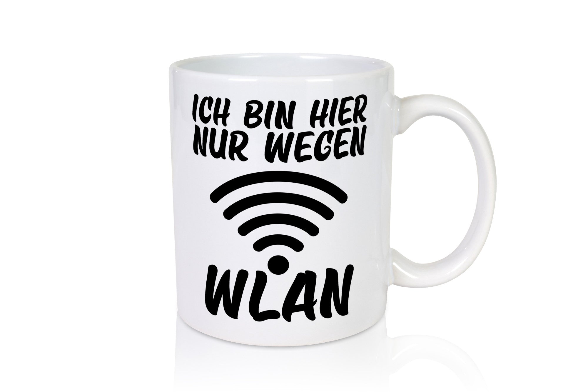 Ich bin hier wegen WLAN | Computer Nerd lustiger Spruch Humor Geschenkidee Tasse