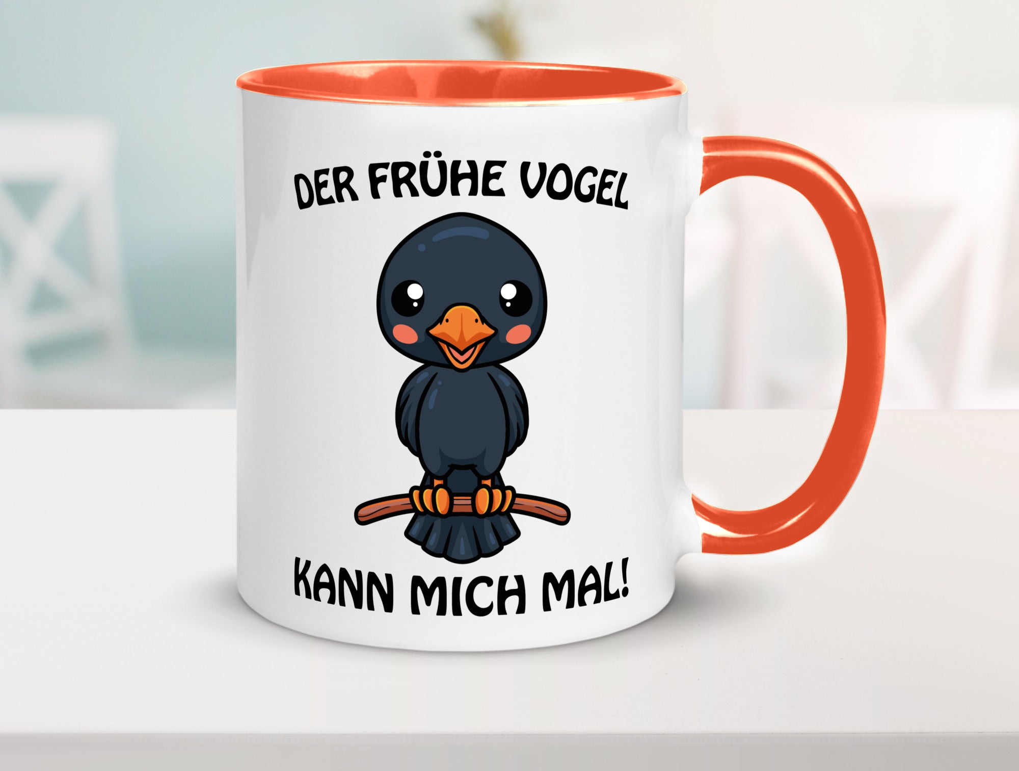 Der Frühe Vogel Humor Geschenkidee Tasse